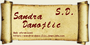 Sandra Danojlić vizit kartica